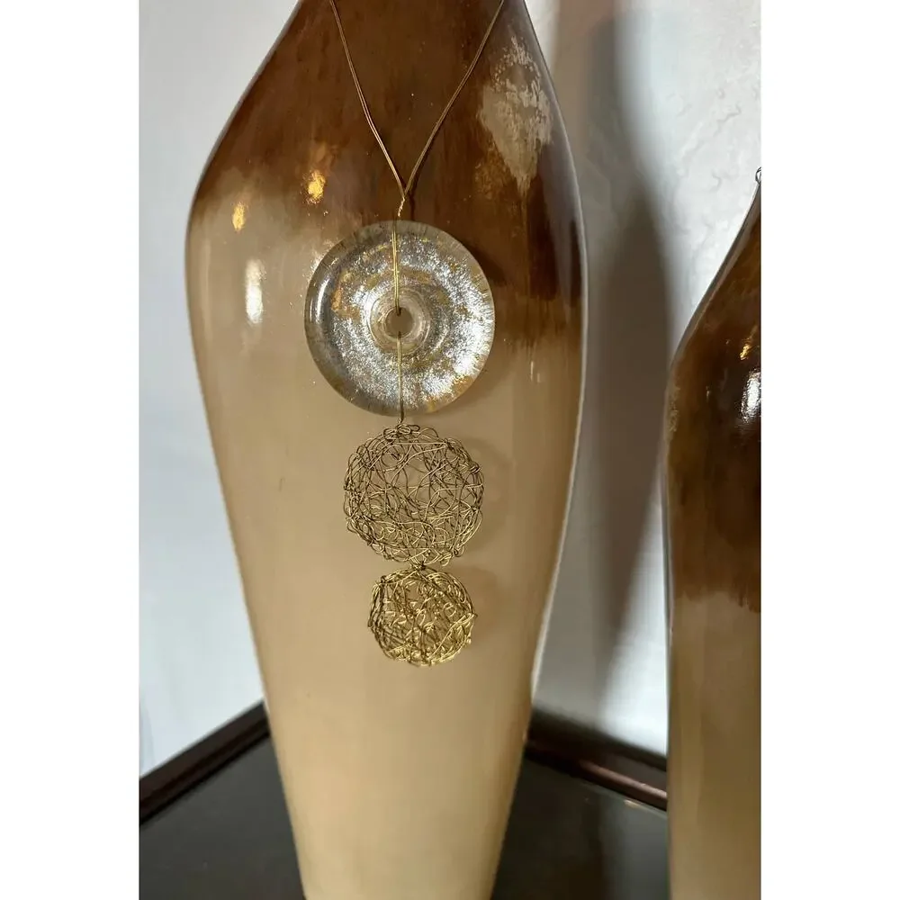 Neka Handmade Glass Table Vases, set of 2